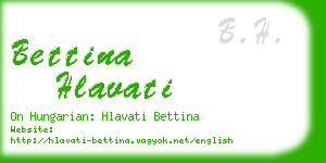 bettina hlavati business card